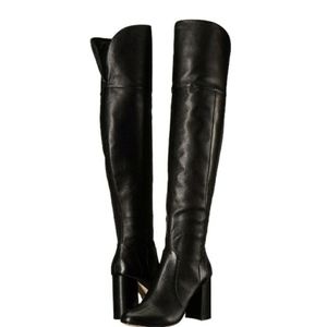 NEW Joie Lalana Over The Knee Black Leather 6 1/2